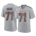 tocy C.Bengals #71 Amarius Mims Player Gray Atmosphere Fashion Game Stitched Jerseys
