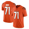 tocy C.Bengals #71 Amarius Mims Player Orange Vapor Untouchable Limited Home Game Stitched Jerseys