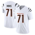 tocy C.Bengals #71 Amarius Mims Player White Vapor F.U.S.E. Limited Home Game Stitched Jerseys