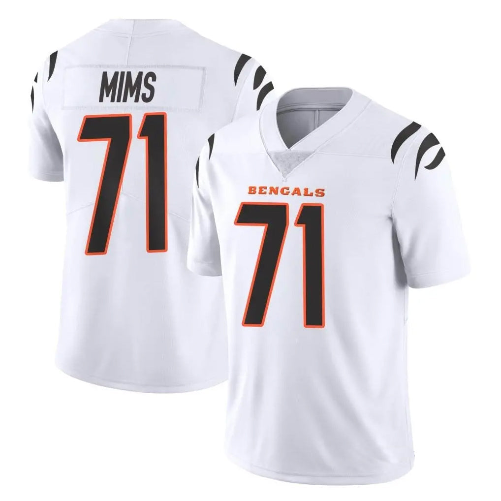 tocy C.Bengals #71 Amarius Mims Player White Vapor Untouchable Limited Home Game Stitched Jerseys