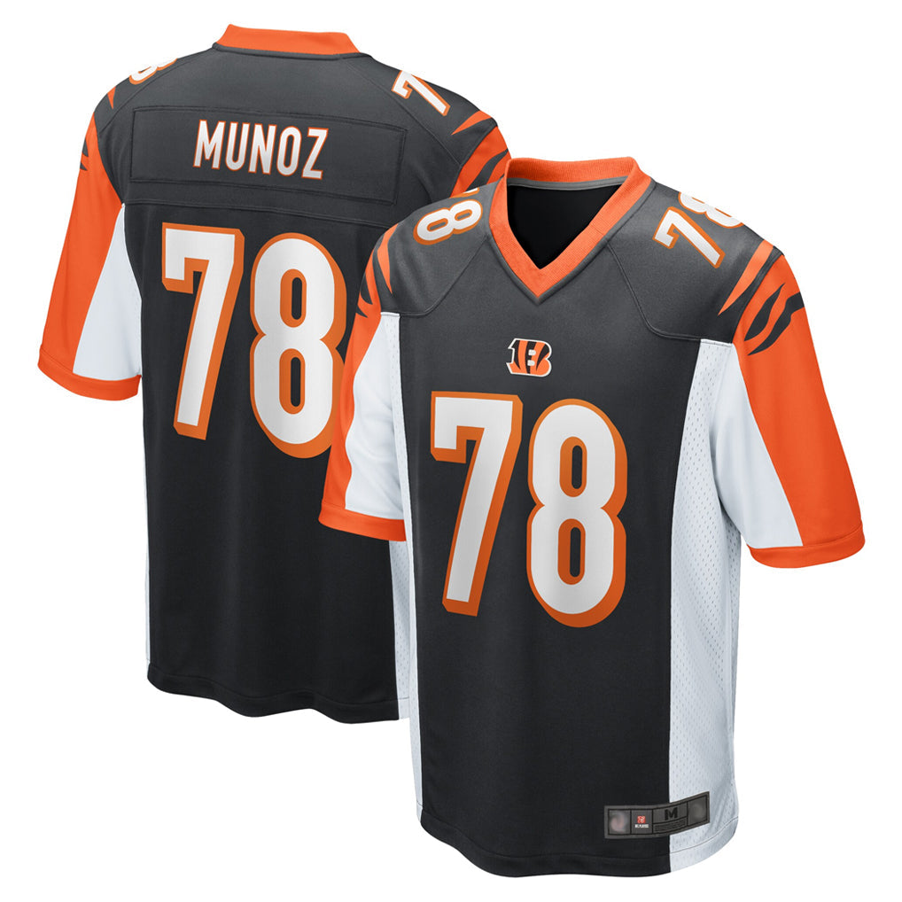 tocy C.Bengals #78 Anthony Munoz Player Black Alternate Home Game Stitched Jerseys