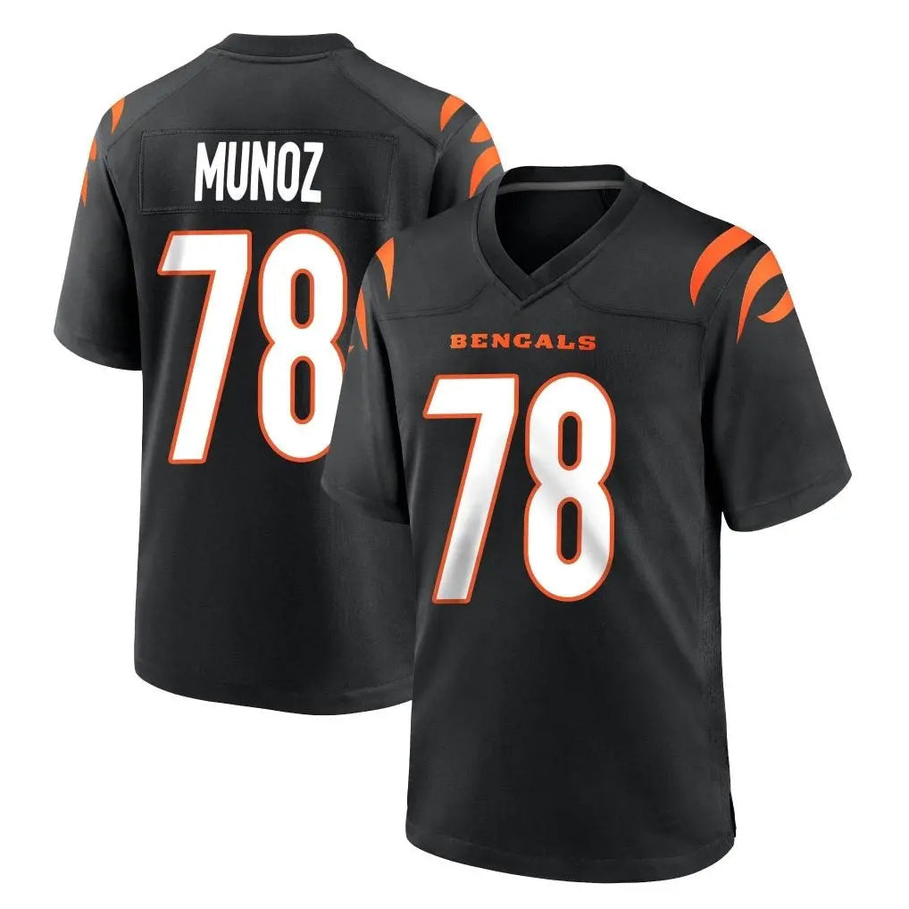 tocy C.Bengals #78 Anthony Munoz Player Black Home Game Stitched Jerseys