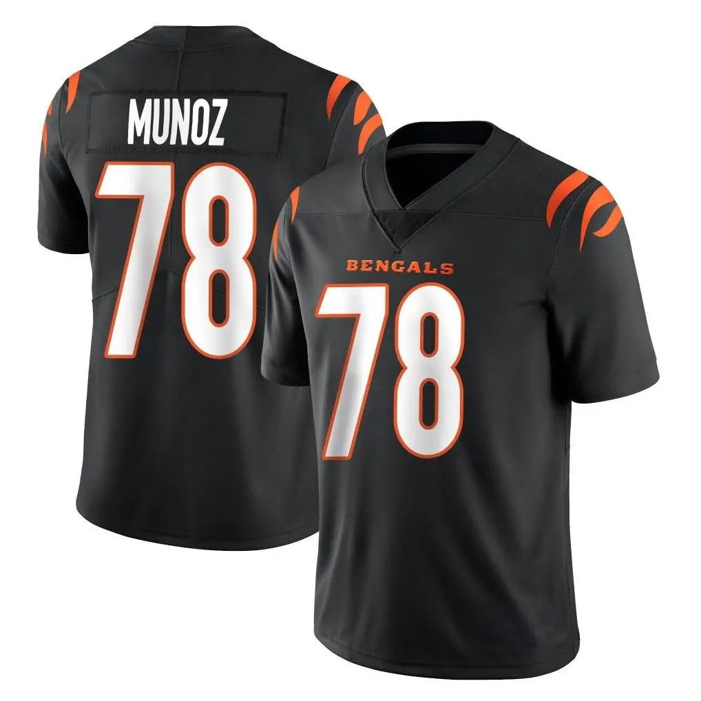 tocy C.Bengals #78 Anthony Munoz Player Black Vapor Untouchable Limited Home Game Stitched Jerseys