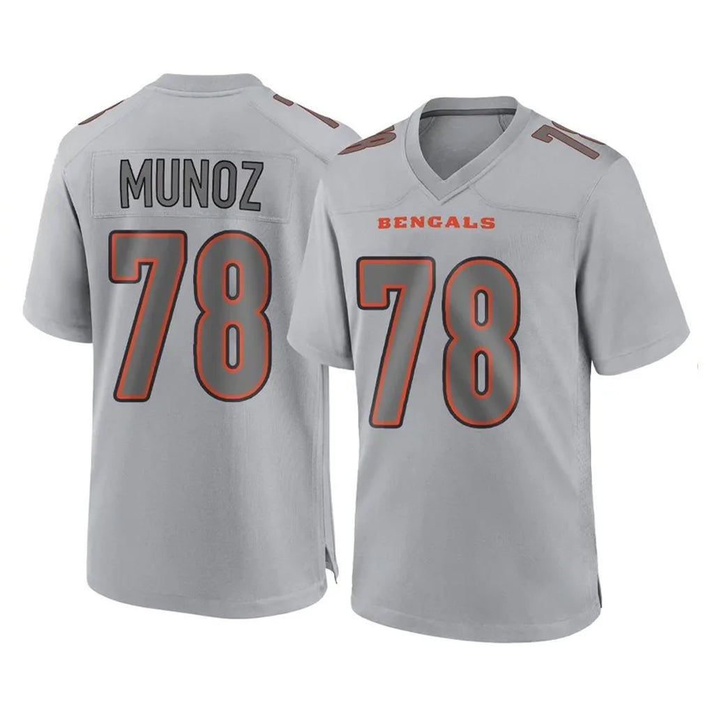 tocy C.Bengals #78 Anthony Munoz Player Gray Atmosphere Fashion Game Stitched Jerseys