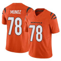 tocy C.Bengals #78 Anthony Munoz Player Orange Vapor F.U.S.E. Limited Home Game Stitched Jerseys