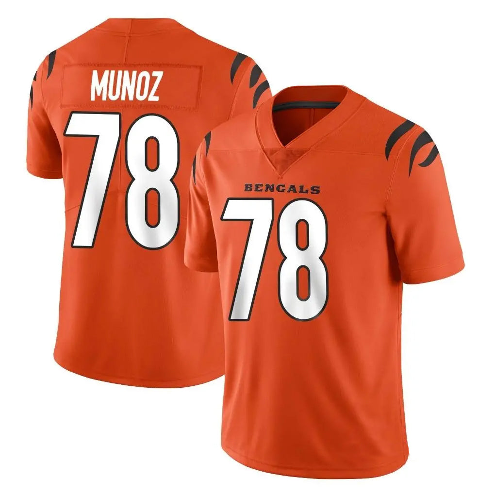 tocy C.Bengals #78 Anthony Munoz Player Orange Vapor Untouchable Limited Home Game Stitched Jerseys