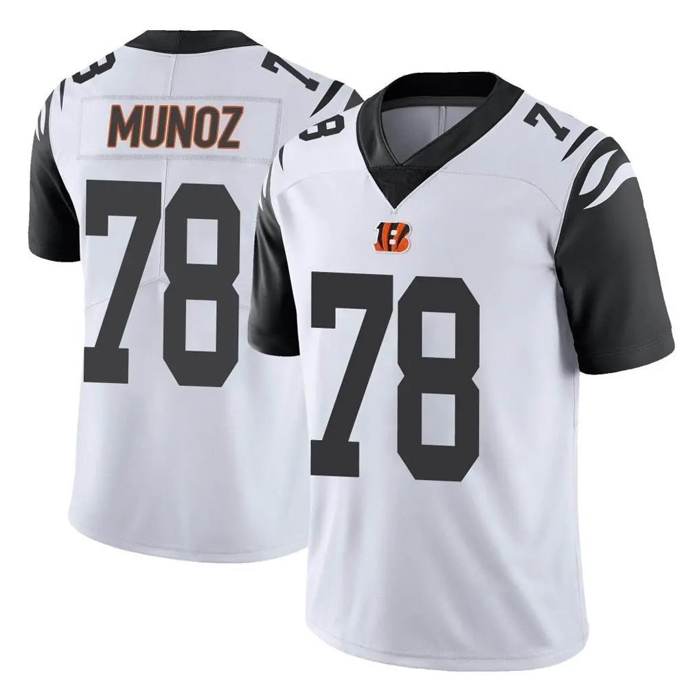 tocy C.Bengals #78 Anthony Munoz Player White Color Rush Vapor Untouchable Limted Home Game Stitched Jerseys