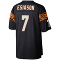 tocy C.Bengals #7 Boomer Esiason Mitchell & Ness Black Legacy Replica Stitched Puhic Jersey