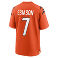 tocy C.Bengals #7 Boomer Esiason Orange Retired Player Alternate Game Stitched Jerseys