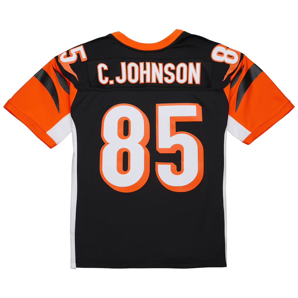 tocy C.Bengals #85 Chad Johnson Mitchell & Ness Black 2004 Legacy Replica Stitched Puhic Jersey