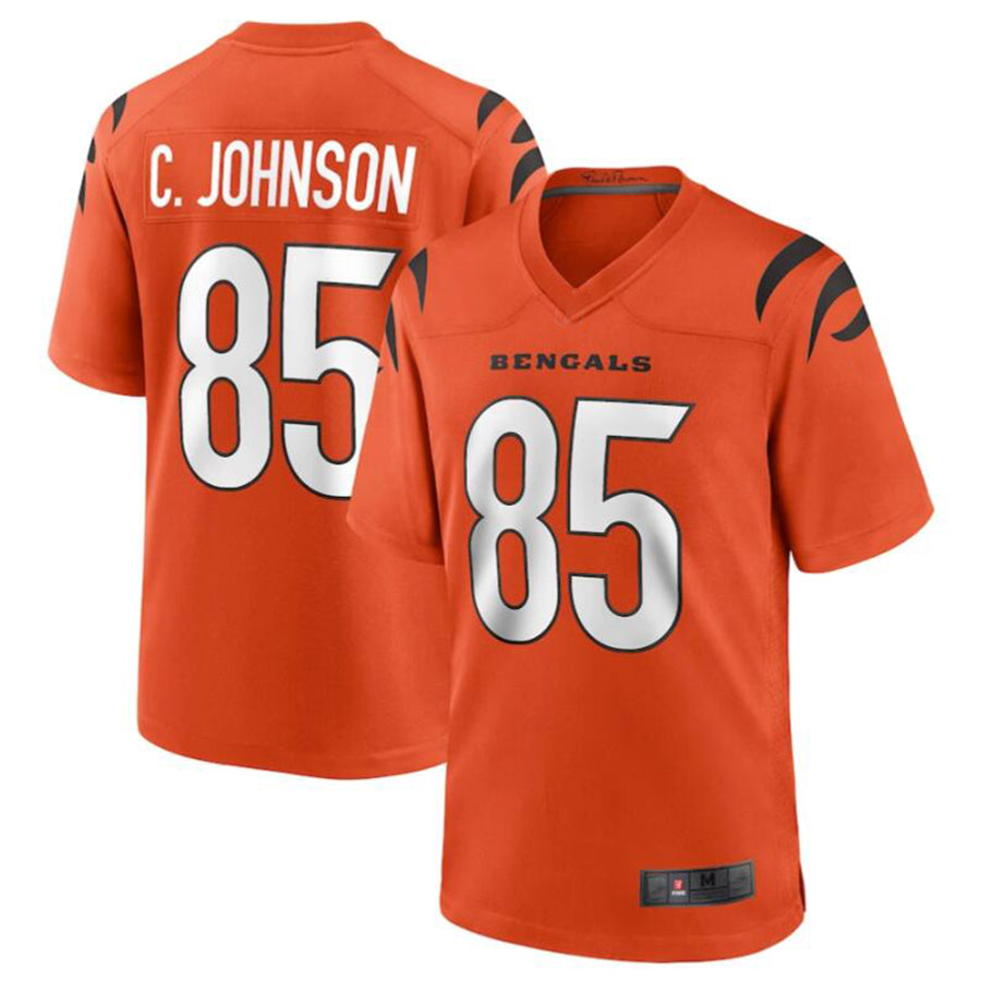 tocy C.Bengals #85 Chad Johnson Orange Retired Player Alternate Game Jersey American Stitched Jerseys