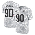 tocy C.Bengals #90 Kris Jenkins Jr Player Arctic Camo Salute to Service Limited Stitched Jerseys