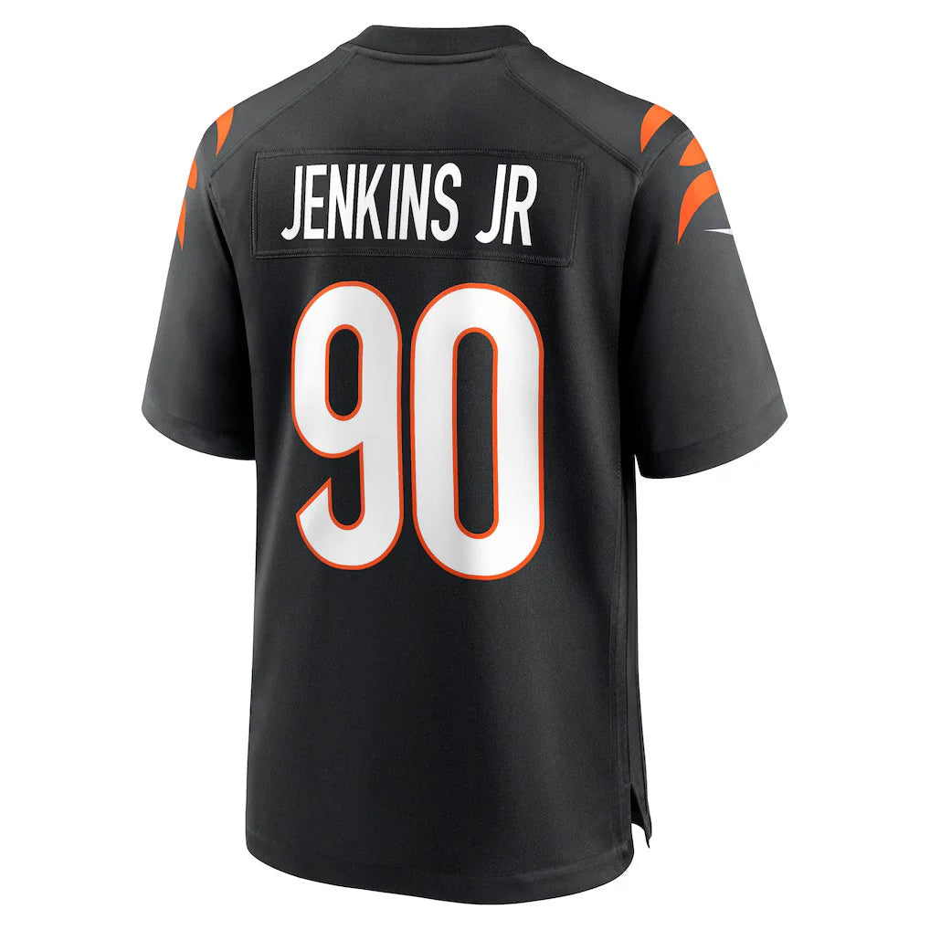 tocy C.Bengals #90 Kris Jenkins Jr Player Black Home Game Stitched Jerseys