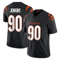 tocy C.Bengals #90 Kris Jenkins Jr Player Black Vapor F.U.S.E. Limited Home Game Stitched Jerseys