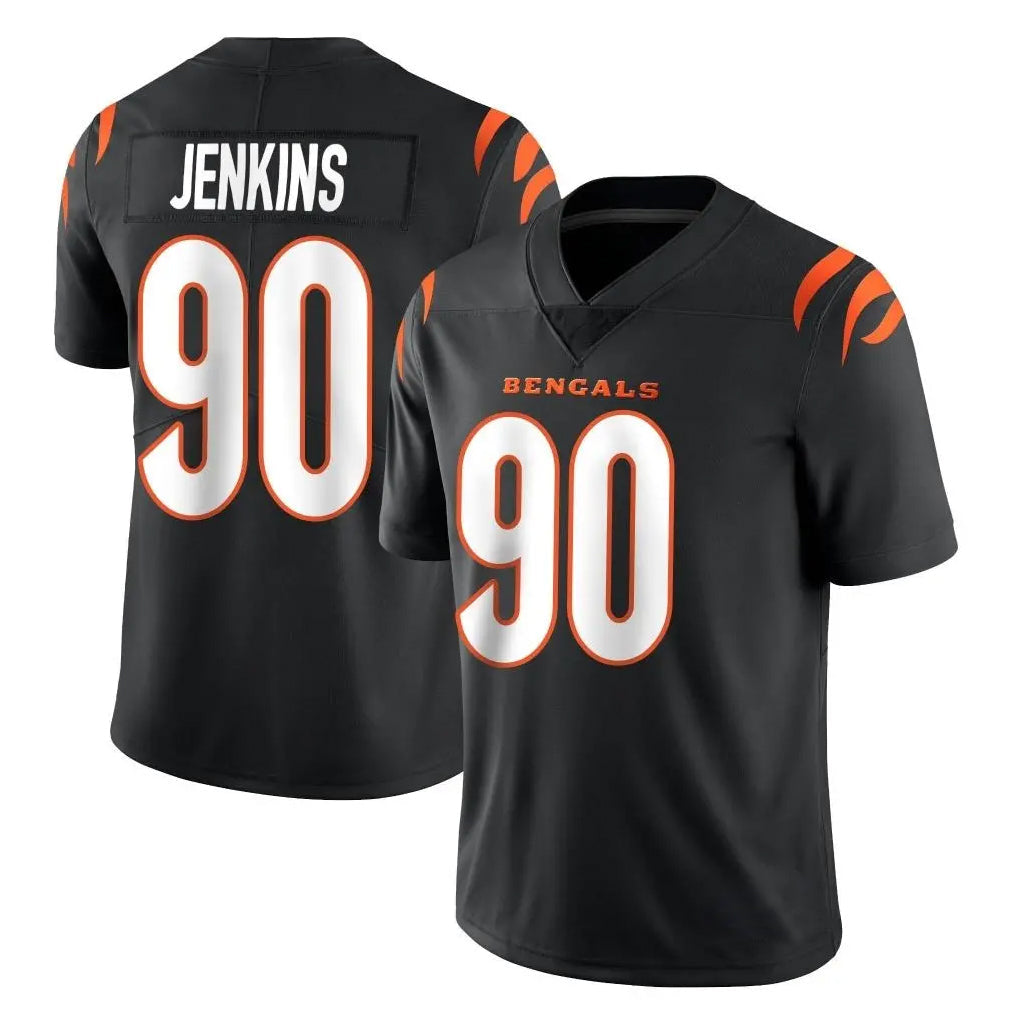 tocy C.Bengals #90 Kris Jenkins Jr Player Black Vapor Untouchable Limited Home Game Stitched Jerseys