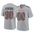 tocy C.Bengals #90 Kris Jenkins Jr Player Gray Atmosphere Fashion Game Stitched Jerseys