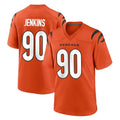 tocy C.Bengals #90 Kris Jenkins Jr Player Orange Home Game Stitched Jerseys