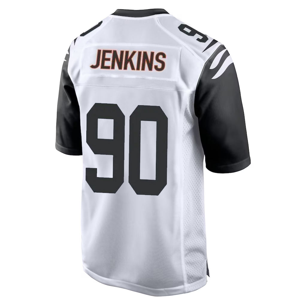 tocy C.Bengals #90 Kris Jenkins Jr Player White Alternate Home Game Stitched Jerseys