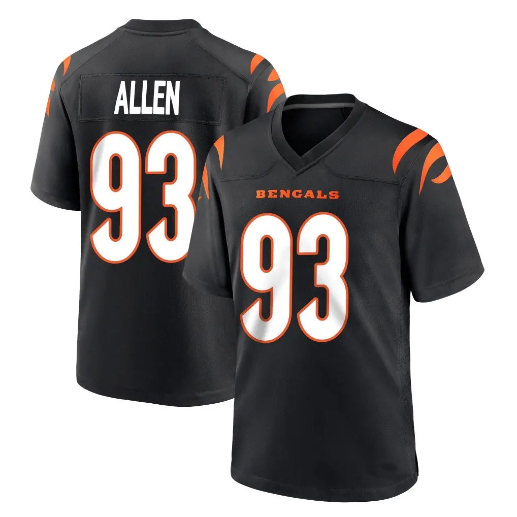 tocy C.Bengals #93 Jonathan Allen Player Black Home Game Stitched Jerseys