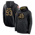 tocy C.Bengals #93 Jonathan Allen Player Black Salute to Service Pullover Hoodies Limited Stitched Jerseys