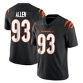 tocy C.Bengals #93 Jonathan Allen Player Black Vapor Untouchable Limited Home Game Stitched Jerseys