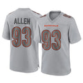 tocy C.Bengals #93 Jonathan Allen Player Gray Atmosphere Fashion Game Stitched Jerseys