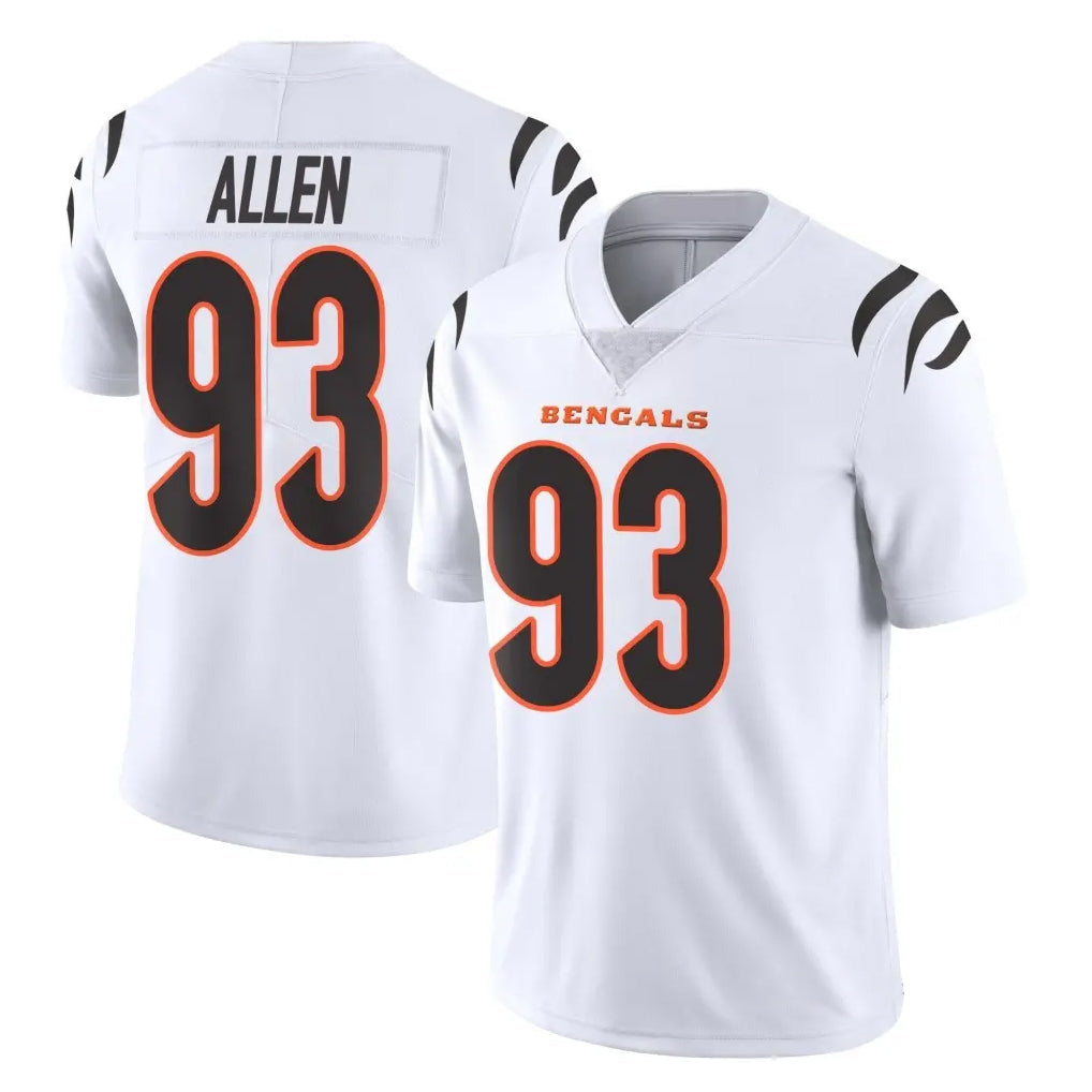 tocy C.Bengals #93 Jonathan Allen Player White Vapor Untouchable Limited Home Game Stitched Jerseys