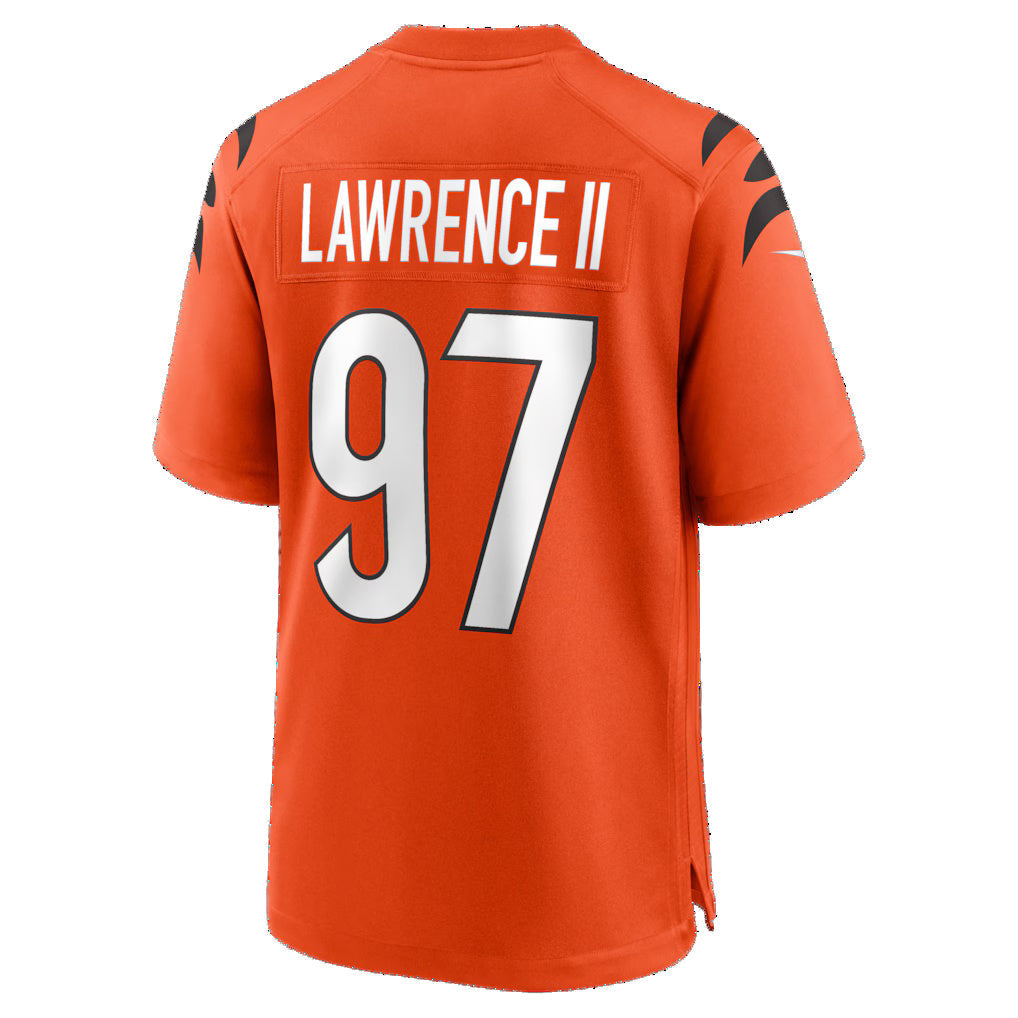 tocy C.Bengals #97 Dexter Lawrence II Orange Game Stitched Jerseys
