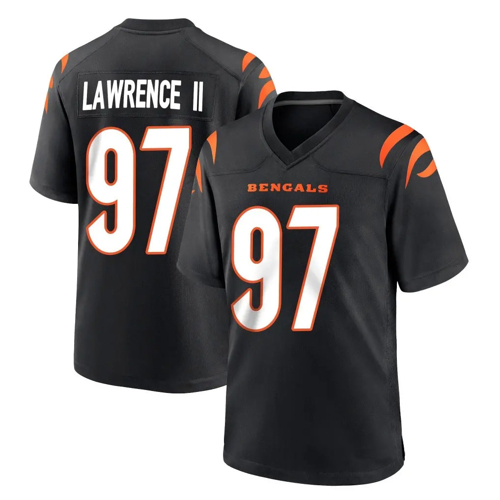 tocy C.Bengals #97 Dexter Lawrence II Player Black Home Game Stitched Jerseys