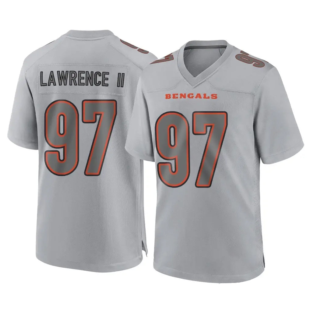 tocy C.Bengals #97 Dexter Lawrence II Player Gray Atmosphere Fashion Game Stitched Jerseys