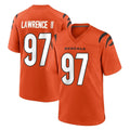 tocy C.Bengals #97 Dexter Lawrence II Player Orange Home Game Stitched Jerseys