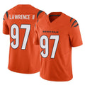 tocy C.Bengals #97 Dexter Lawrence II Player Orange Vapor F.U.S.E. Limited Home Game Stitched Jerseys