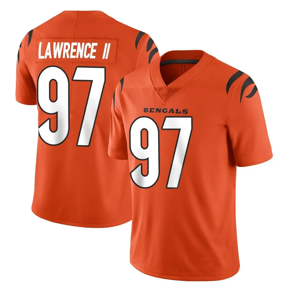 tocy C.Bengals #97 Dexter Lawrence II Player Orange Vapor Untouchable Limited Home Game Stitched Jerseys