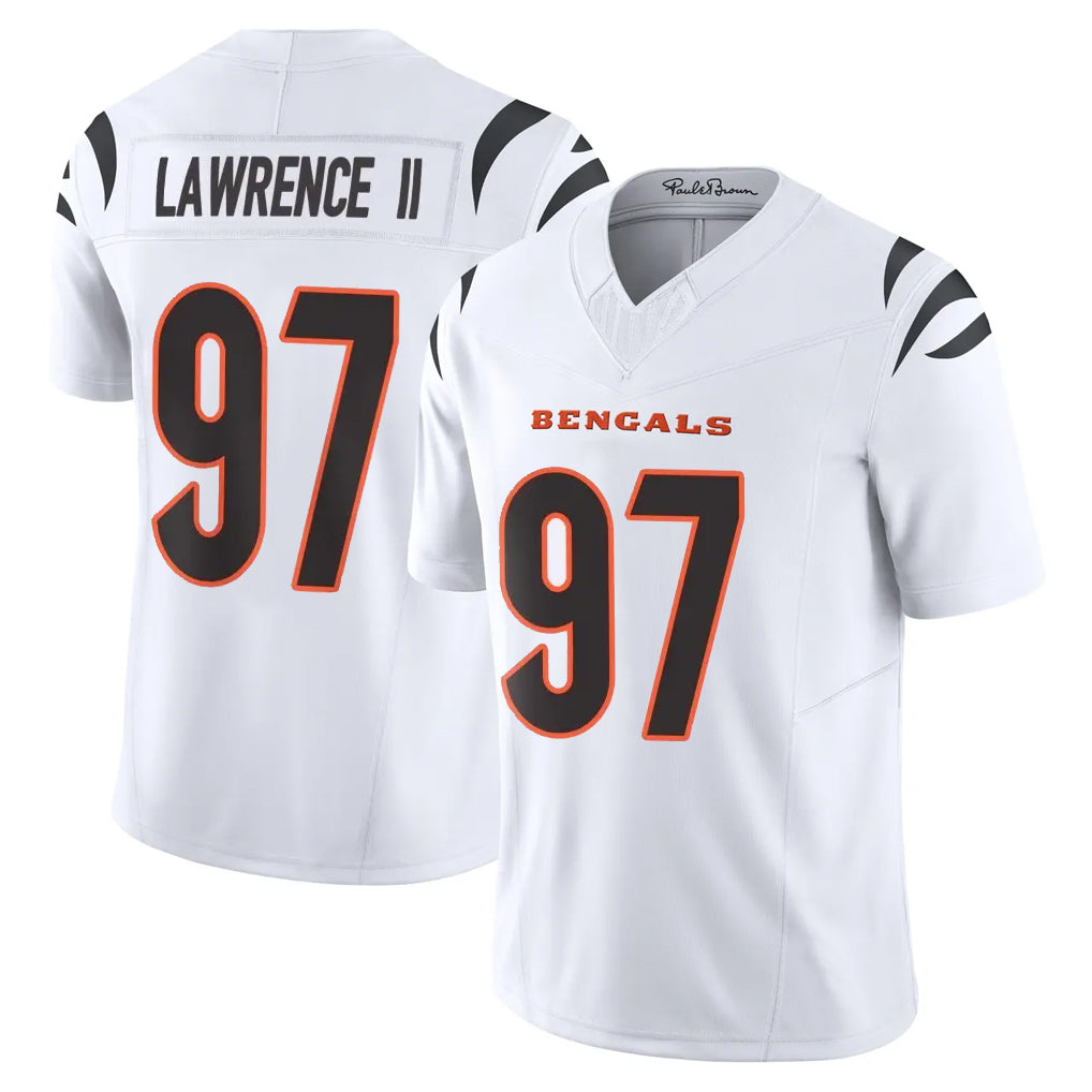 tocy C.Bengals #97 Dexter Lawrence II Player White Vapor F.U.S.E. Limited Home Game Stitched Jerseys