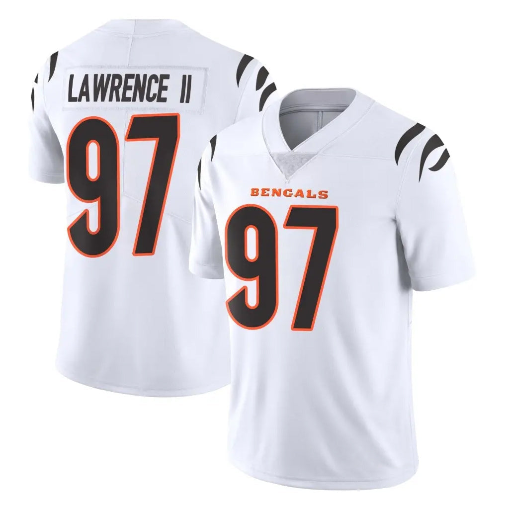 tocy C.Bengals #97 Dexter Lawrence II Player White Vapor Untouchable Limited Home Game Stitched Jerseys