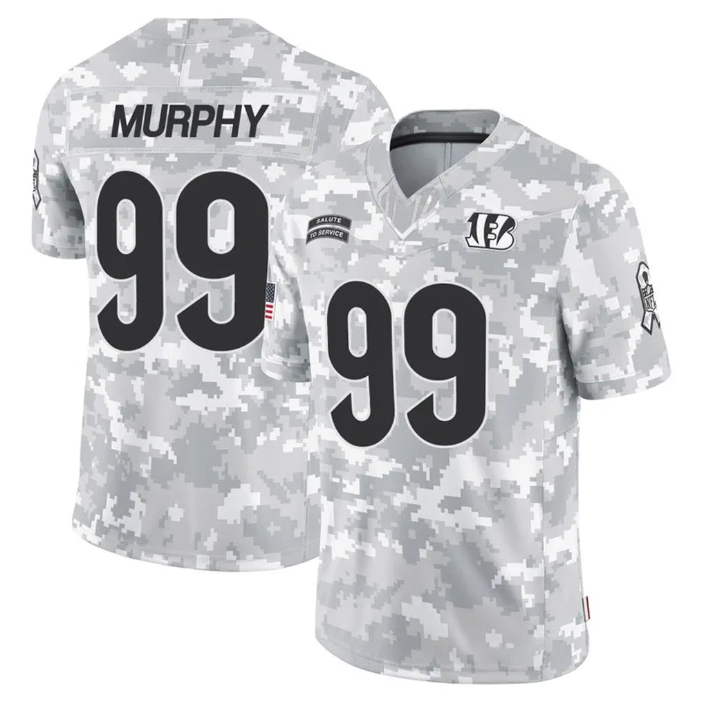 tocy C.Bengals #99 Myles Murphy Player Arctic Camo Salute to Service Limited Stitched Jerseys