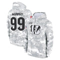 tocy C.Bengals #99 Myles Murphy Player Arctic Camo Salute to Service Pullover Hoodie Limited Stitched Jerseys