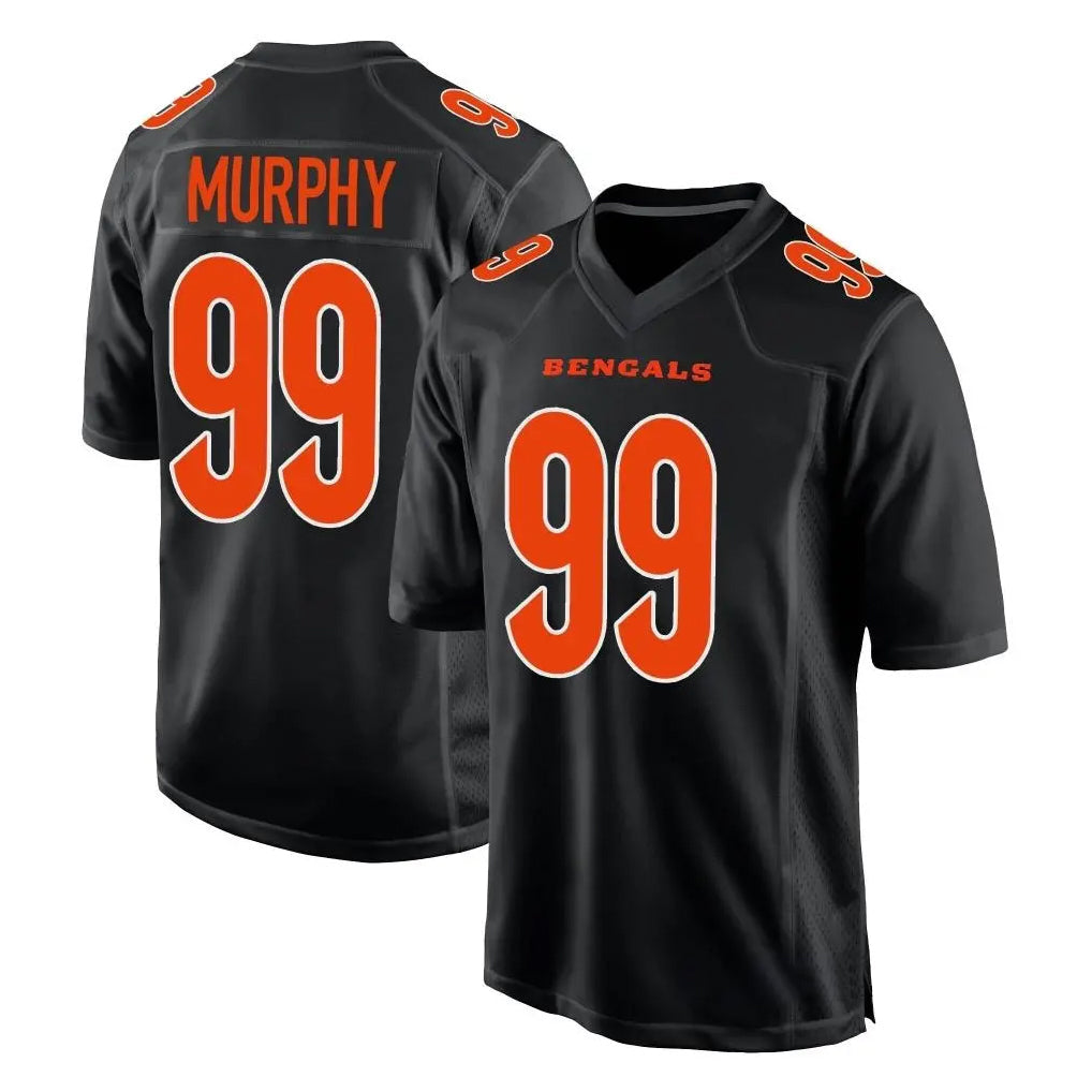 tocy C.Bengals #99 Myles Murphy Player Black Fashion Game Stitched Jerseys