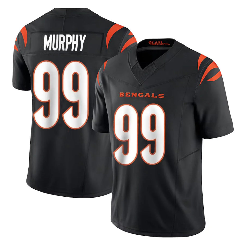 tocy C.Bengals #99 Myles Murphy Player Black Vapor F.U.S.E. Limited Home Game Stitched Jerseys