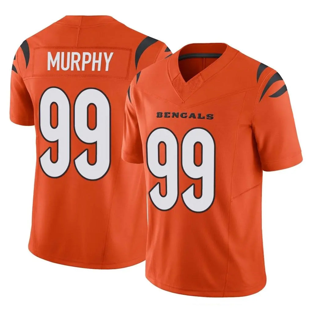 tocy C.Bengals #99 Myles Murphy Player Orange Vapor F.U.S.E. Limited Home Game Stitched Jerseys