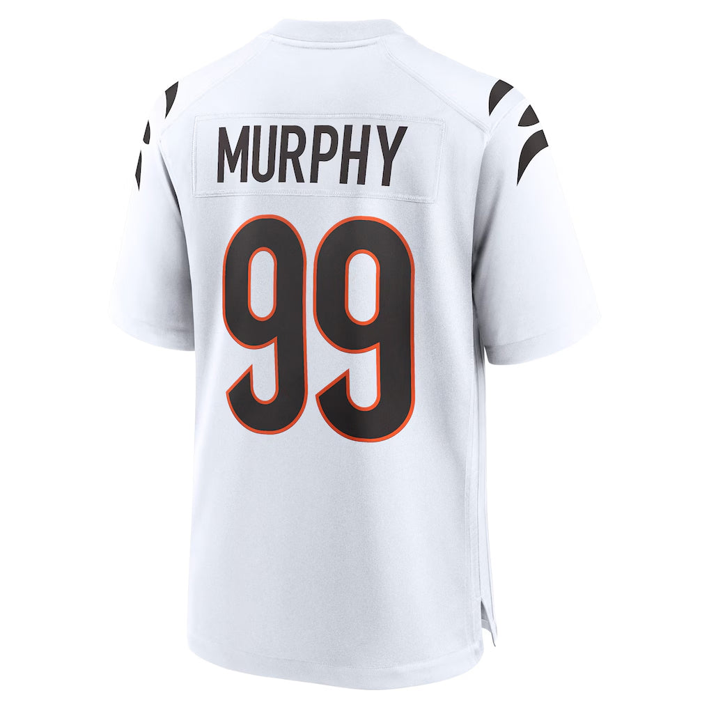 tocy C.Bengals #99 Myles Murphy Player White Home Game Stitched Jerseys