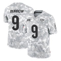 tocy C.Bengals #9 Joe Burrow Player Arctic Camo Salute to Service Limited Stitched Jerseys