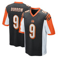 tocy C.Bengals #9 Joe Burrow Player Black Alternate Home Game Stitched Jerseys