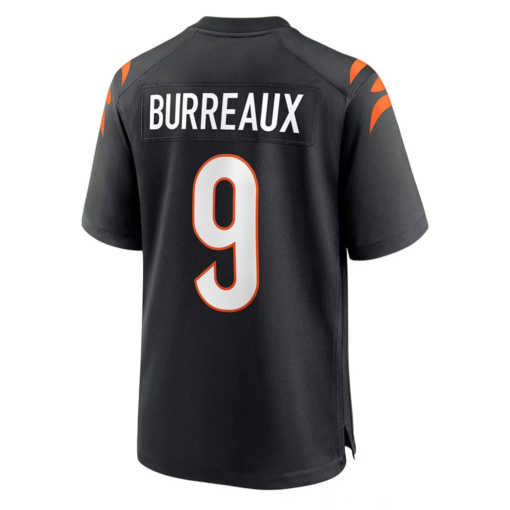 tocy C.Bengals #9 Joe Burrow Player Black Home Game Stitched Jerseys