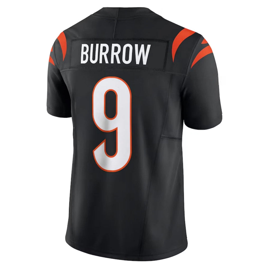 tocy C.Bengals #9 Joe Burrow Player Black Vapor F.U.S.E. Limited Stitched Jerseys