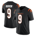 tocy C.Bengals #9 Joe Burrow Player Black Vapor Untouchable Limited Home Game Stitched Jerseys