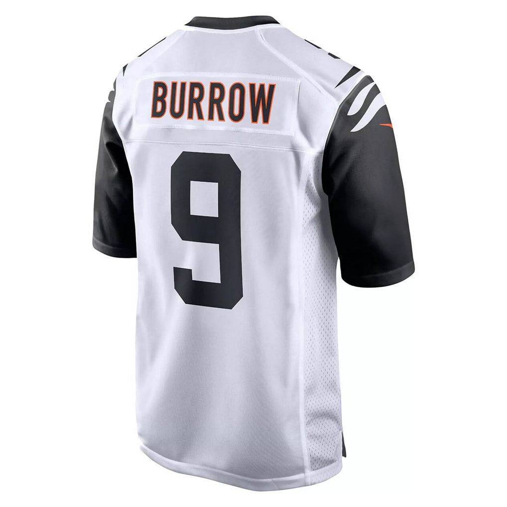 tocy C.Bengals #9 Joe Burrow Player White Alternate Home Game Stitched Jerseys