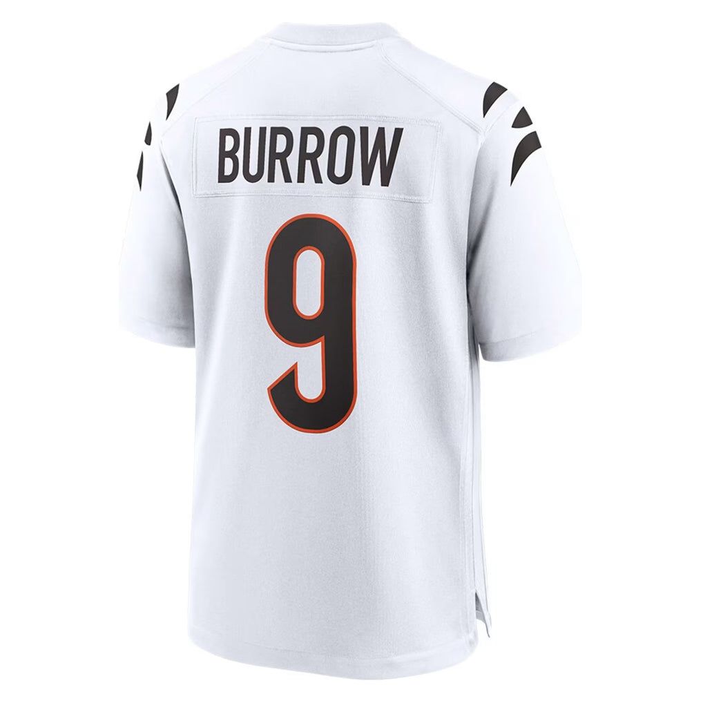 tocy C.Bengals #9 Joe Burrow Player White Home Game Stitched Jerseys