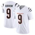tocy C.Bengals #9 Joe Burrow Player White Vapor F.U.S.E. Limited Home Game Stitched Jerseys