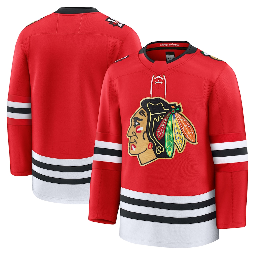 Tocy C.Blackhawks Red Centennial Premium Jerseys